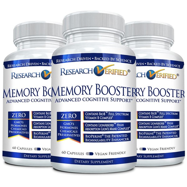 Research Verified Memory Booster - Nootropic Supplement - Enhance Cognition