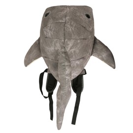 BlingKicks Large Capacity Whale Shark Backpack Cute Street Fashion Bag for Adults Ita bag (Light grey) 1
