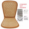 NEUTRONMOTORSPORTS Genuine COWHIDE Mexican Respaldo Leather Car Seat Cushion Square