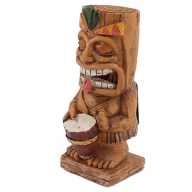 Tiki Totem Statues Solar Lights Waterproof Decorative Yard Patio Decorations Solar Lights Outdoor Garden Decoration Easter Garden Guitar Tiki Statues