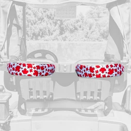 Foretra - Canada Maple Leaves Pattern Golf Cart Strap Sleeve – Protect Your Premium Golf Bag from Friction and Scuff Marks While Adding Style and Color to Your Setup (2)