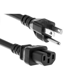 CablesAndKits Heavy Duty AC Power Cord, (Compatible with Cisco P/N CAB-TA-NA), 15A/125V, 14 AWG, 5-15P to C15, (NEMA 5-15P to IEC-60320-C15), 8 ft (2.5 Meters)