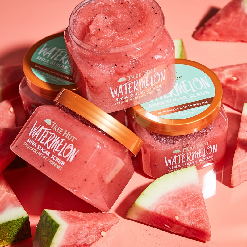 Tree Hut Shea Sugar Exfoliation Care Body Scrub Water Melon,