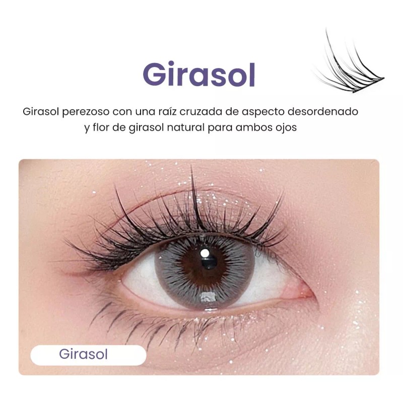 LEZAK Pestañas Postizas Naturales Segmentación Extensiones Lashes