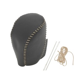 REPAIROCK Anti-Slip Gear Shift Knob Cover Car Stick Shifting Handle Protector for Honda Civic 16-21 Black Beige Faux Leather