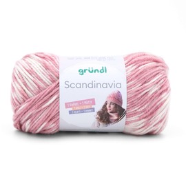 Gründl Scandinavia, Norwegian Pattern Straight from the Ball, 100 g/165 m, 70% Polyacrylic/30% Wool, NS 4-5 (03 Mauve Natural)