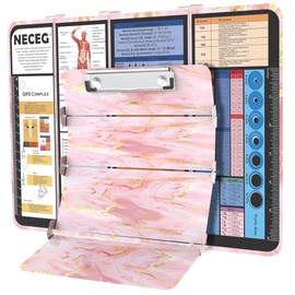 Nursing Clipboard Foldable, Nursing Medical Edition Cheat Sheets Aluminum 4 Layers Nurse Foldable Clipboard, Nursing Pocket Size Pen Clip Pocket Clipboard for Nurses Students School and Doctors