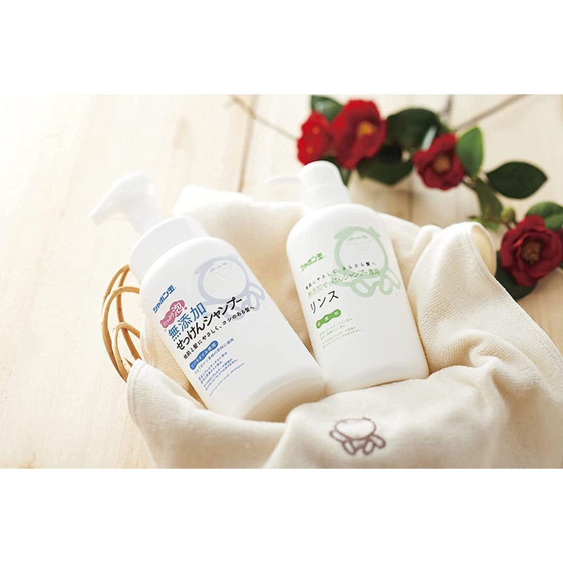 Shabondama Additive-Free Soap Shampoo Rinse 18.1 fl oz (520 ml)
