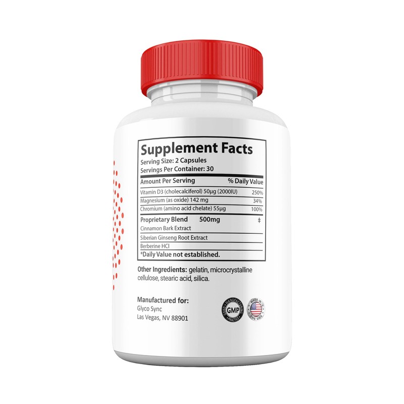 Gold Nutra Glyco Sync Capsules, Premium All Natural Ingredients, Maximum