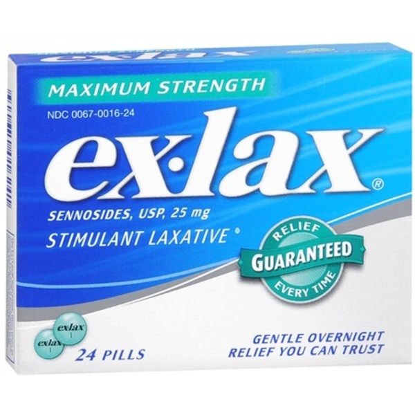Ex-Lax Pills Maximum Strength 24 Each (Pack of 5)