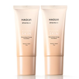 HAOLVI Foundation, Makeup Base, Cream Foundation, Sunscreen, Essence Funde, 0.7 oz (20 g) x 2 Bottles