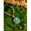 MINACHI Boho Wooden Beads Long Necklace with Elephant Pendant, Unique