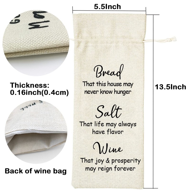 LANBAIHE Hostess Gift Wine Gift Bag, Housewarming gift, Bride and