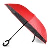 Parquet Red Polka Dot Double Layer Inverted Umbrellas - C