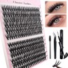 240-Piece DIY Eyelash Extensions Set, 0.07D Eyelashes, Individual False Eyelash