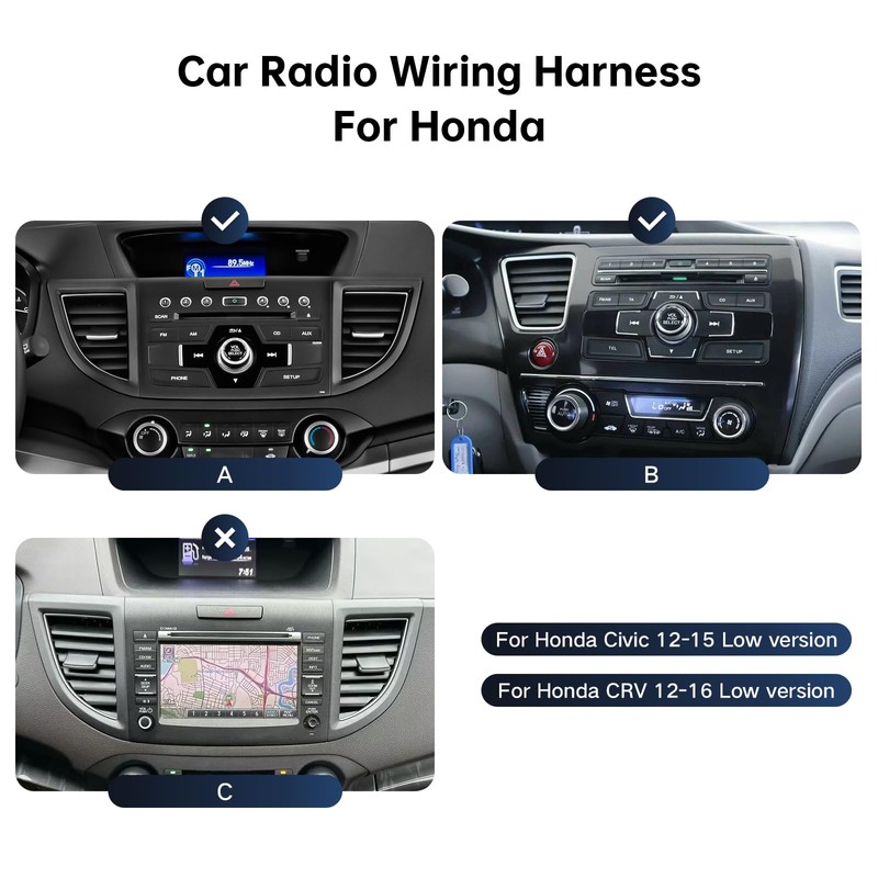 ViaBecs 16PIN Car Radio Wire Harness with Canbus Adapter for