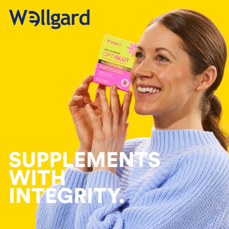 Liposomal Glutathione 200mg, Wellgard Optiglut - High Absorption Reduced L-Glutathione