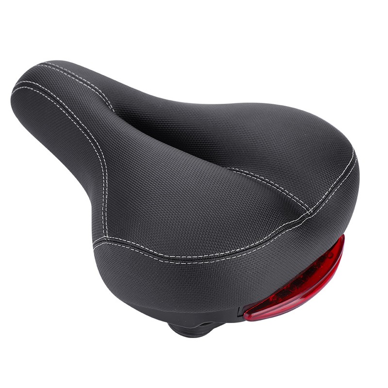 Mountain Road Bike Soft Seat Saddle with Tail Light Replacement