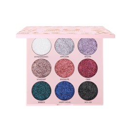 Profusion Cosmetics 20th Anniversary Pressed Glitter Palette (Silver)
