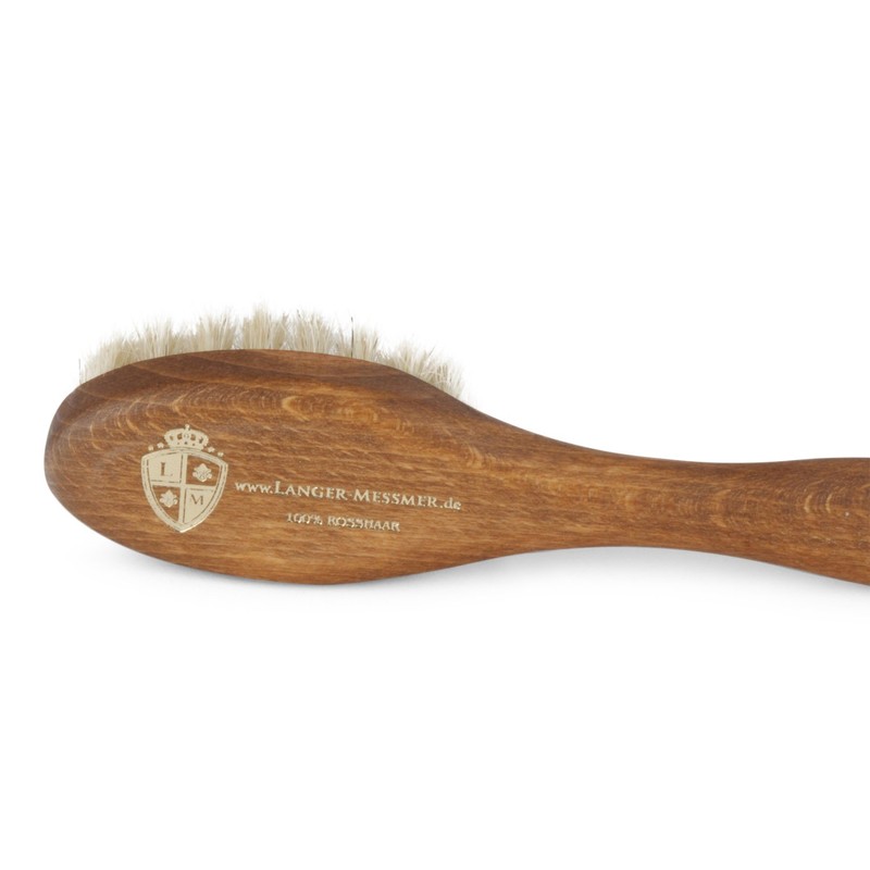 Langer & Messmer Shoe Brush Made Of Clear Horse Hair