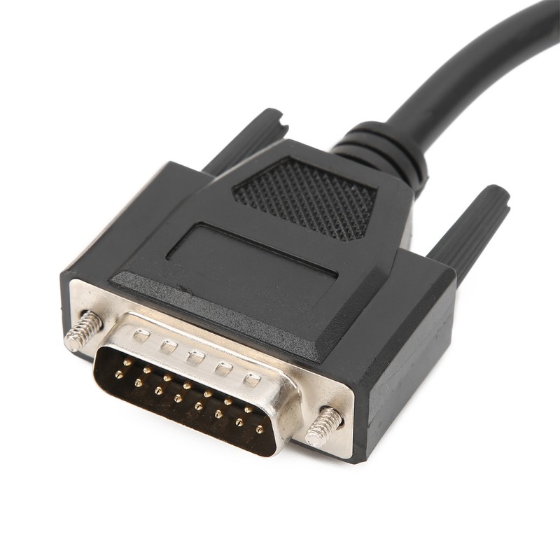 36cm/14.17in Anto Cable Connector Adapter ABS Black Good Conductivity Car