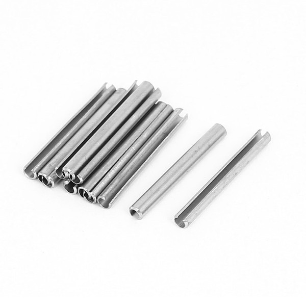 Sourcingmap M3x30mm 304 Stainless Steel Split Spring Roll Dowel Pins