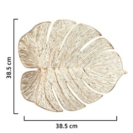 Placemats Table Mat Dinning Set Gold Silver for Decoration PVC Model Set of 4 Place Mat