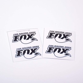 4PCS PVC Fox Shock Absorber Sticker Decal for 1/7 Traxxas Unlimited Desert Racer UDR (White)