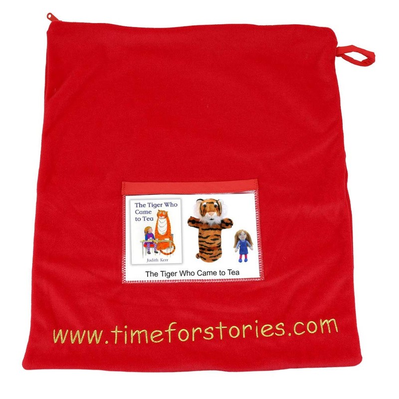 The Tiger Who Came to Tea book with puppets
