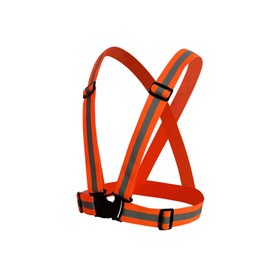 (AFROMARKET) Safety Vest, Reflective Vest, Traffic Security, Night Security, Guidance, Guardman, For Construction Sites, Adjustable, 3.Orange