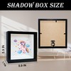 Children Saving Money Shadow Box Frame, Girl Piggy Bank Box