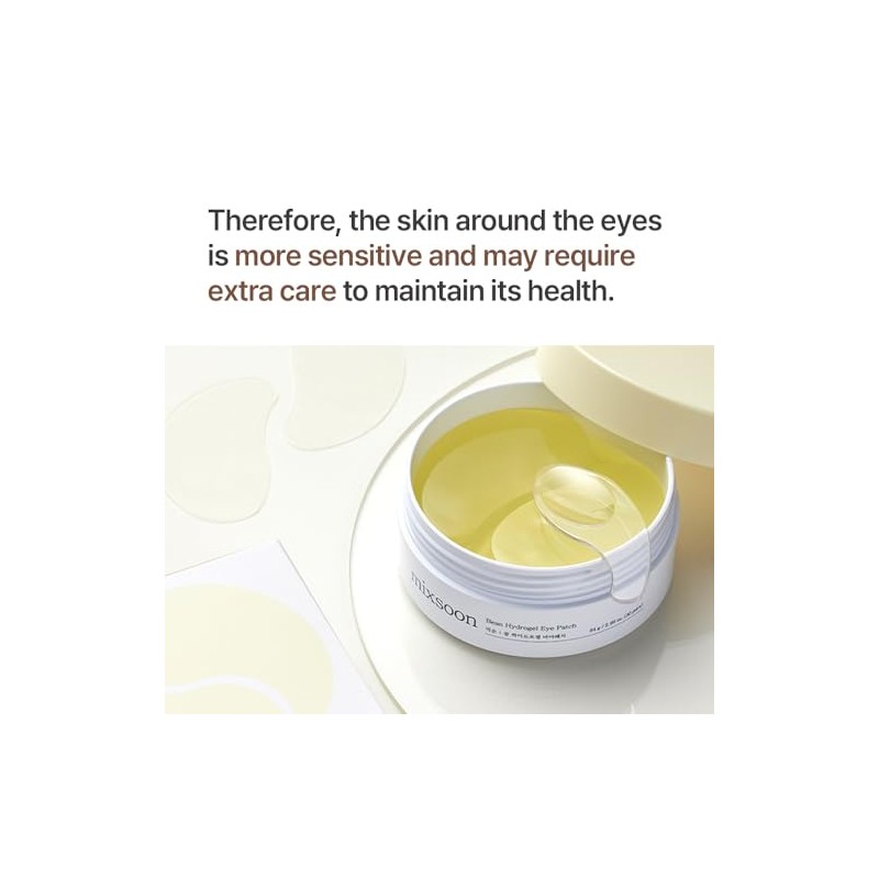 mixsoon - Parche de hidrogel para ojos Bean, 84 g