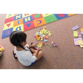 Chenille Kraft WonderFoam Lacing Letters and Numbers PAC4466, Colors May Vary, Approx. 2-3/4", 40 Count