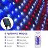 Green Convenience American Flag Lights with 390 LED String Lights,2-in-1
