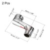 PATIKIL G1/2-G3/4 Wall Mount Faucet Adapters 2pcs 55x70mm Copper Plated