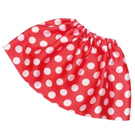 Artec 14844 Polka Dot Soft Satin Skirt, Red, Cosplay, Recitals, Play Parties, Handmade Costume, Easy for Children