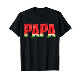 Funny Papa Watermelon Summer Fruit Family Matching Birthday T-Shirt
