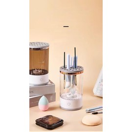 Electric makeup brush cleaner, makeup brush and sponge washer, electric makeup brush cleaner and dryer, suitable for most sizes of makeup brushes,