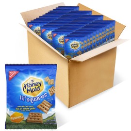 Honey Maid Lil' Squares Honey Graham Crackers, Bulk Lunch Snacks, 72 - 1.06 oz Snack Packs