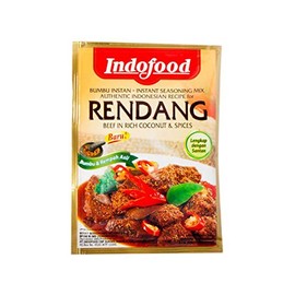 Indofood Rendang - Beef in Chili & Coconut Seasoning, 50 Gram (Pack of 8)