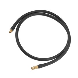 Motoforti Universal Tire Inflator Hose Adapter, 100cm/1m Length, Copper Rubber, Black, 1 Pcs