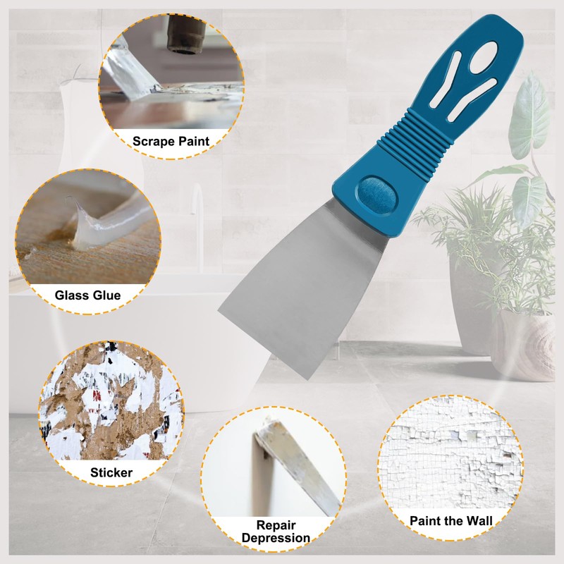 Silicone Caulking Tool Kit, Caulk Remover Tool, Putty Knife Scraper,