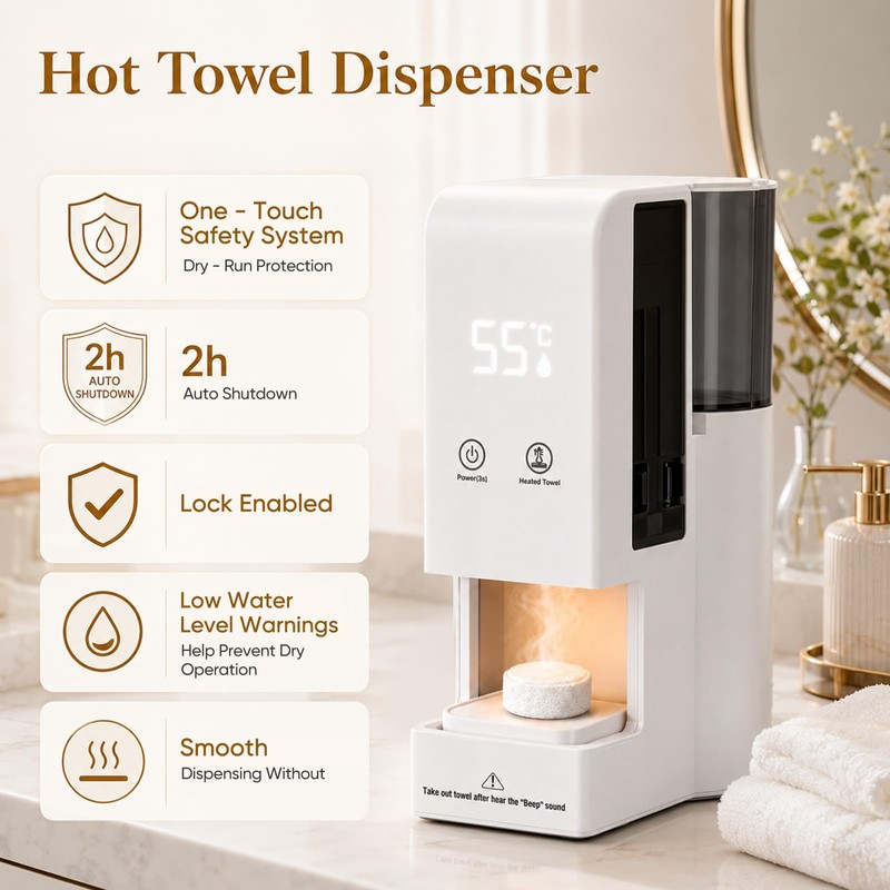 Hot Towel Dispenser, Smart Automatic Hot Towel Warmer, 5-Second Fast