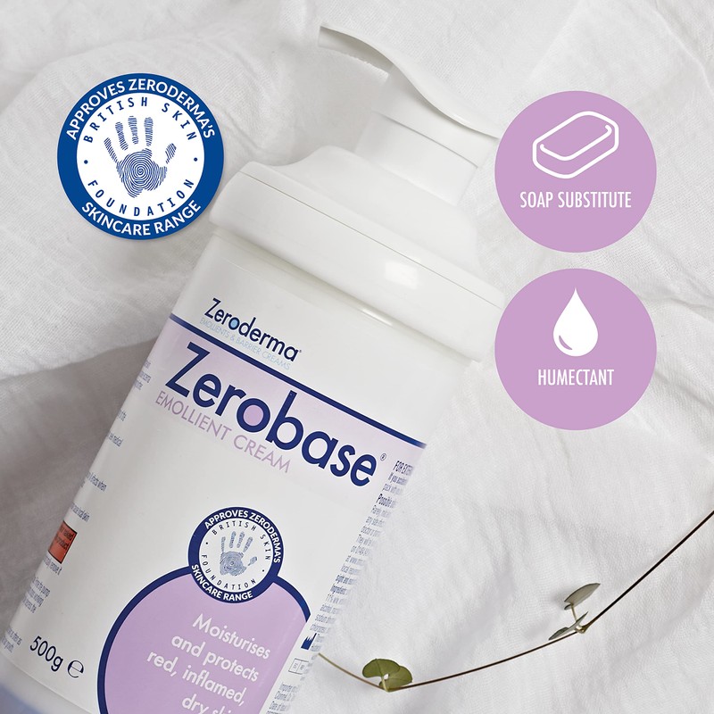 Zeroderma Zerobase Emollient Cream, 500 g