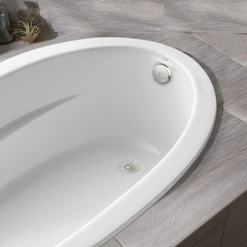 Artiwell Push & Lock Tub Trim Set with Single-Hole Overflow