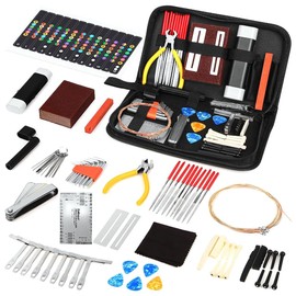 Hsthe Sea 72PCS Guitar Tool Kit Guitar Tool Repairing Maintenance Tool Kit For Electric Guitar Bass For Electric Guitars Basses etc