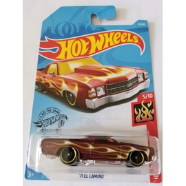 Hot Wheels 2019 Hw Flames - '71 El Camino, Maroon 8/250