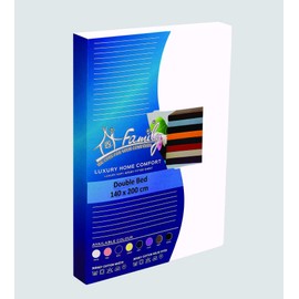 Fitted Bed Sheets Double White | Jersey Cotton Double Fitted Sheet White Bedding 4 Way Stretch Bed Sheet - Shrinkage and Fade Resistant. 140x200cm.