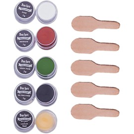 BACHER Honing Compounds Kit - 4 x 7g Polishing Compound for Sharpening and Leather Strop Balm - Stropping Compounds - Set with applicator