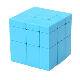 TANCH SS Mirror Speed Cube 3x3 Stickless Dysmorphism Magic Cube Puzzle Toy Blue